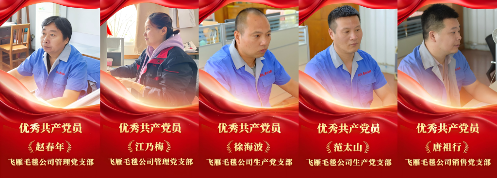 我是鷹游人 | 身邊的優(yōu)秀黨員③飛雁毛毯黨總支先鋒風采